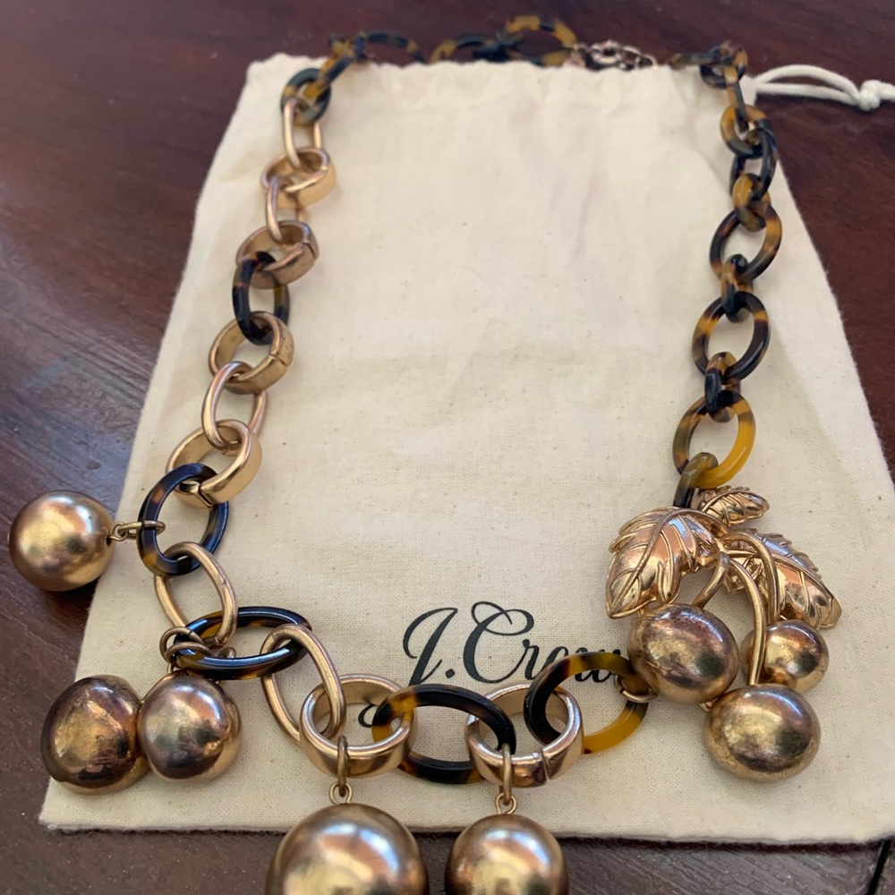 J. Crew cherries necklace